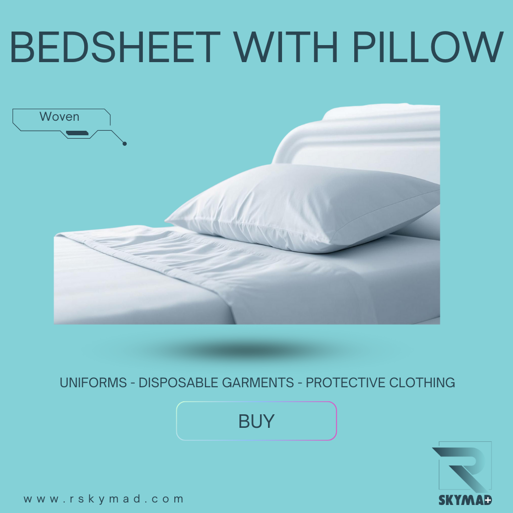 Bed Sheet with Pillow Cover – Reusable